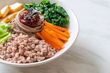 Korean spicy cold noodles