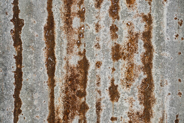 Rust on steel plate. Iron plate surface and rust . Old galvanized sheet.