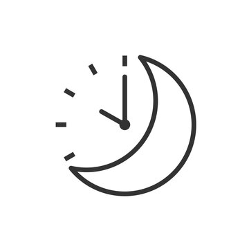 Sleeping time icon. Vector illustration