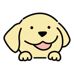 ゴールデンレトリバーのイラスト