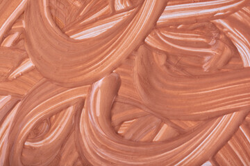 Abstract fluid art background dark brown colors. Liquid marble. Acrylic painting on canvas with beige gradient.