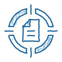 New Goal-New Contract doodle icon hand drawn illustration