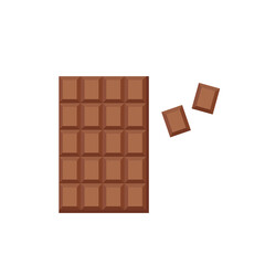 Milk chocolate bar and broken wedges. Source of calcium, fat. Sweet dessert
