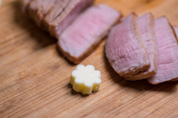 Closeup carnivore diet. Meat heal idea. Plant-free. Non-vegan. Healthy nutrition food.