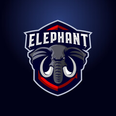 Elephant mascot logo