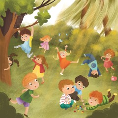 children in the park