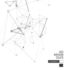 Modern abstract connect gradient background, great design for any purposes. Abstract vector background. Business technology concept. Digital modern communication