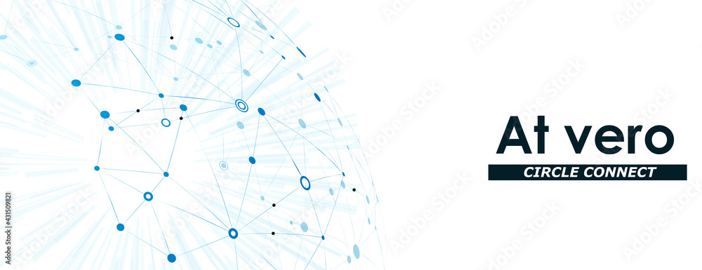 Leinwandbilder modern connection illustration on light backdrop. abstract graphic design template. vector illustrat