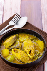 Southern Yellow Thai Curry With Fish