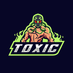 Toxic monster esport mascot logo