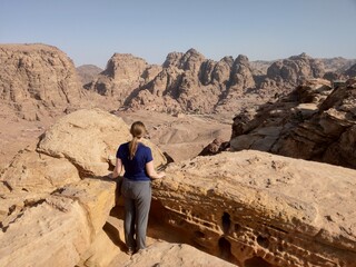 Panorama of Petra, Jordan