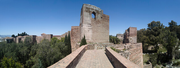 muralla de la alcazaba de Málaga, Andalucía