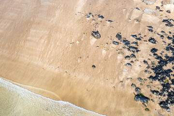 Aerial view of the Silver Strand in County Donegal - Ireland