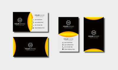 Double-sided Creative visiting card, Creative Business Card, Business Card Template, Double sided Modern Business Card Template