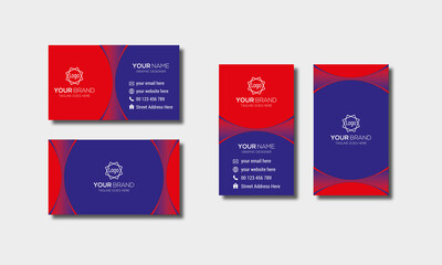 Double-sided Creative visiting card, Creative Business Card, Business Card Template, Double sided Modern Business Card Template