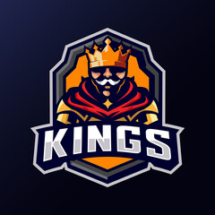 King knight mascot logo