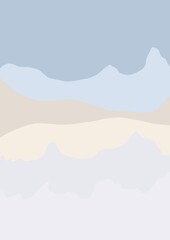 illustration of a mountain landscape