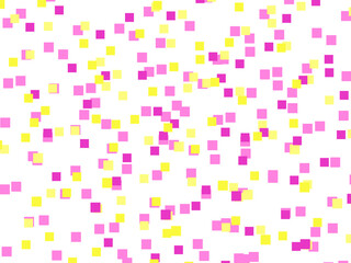 Abstract background from multicolored squares. Scattered cubes for banners and greeting cards on a white background.
