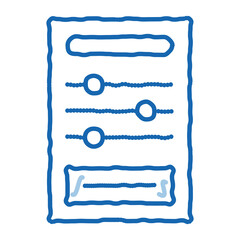 Board Game doodle icon hand drawn illustration