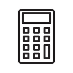Calculator vector sketch icon isolated on white background. Calculator sketch icon for infographic, website or app.
