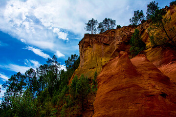  colorado provencal, ochrowy kanion i wzgórza