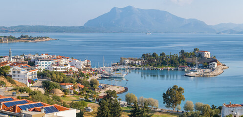 Panorama of the Datca harbour, Mugla province, Turkey