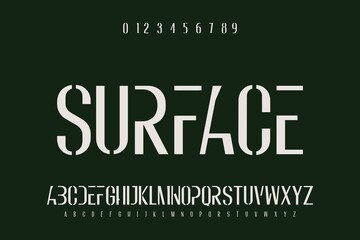 minimal alphabet font, dark  style  vector background, typeface design