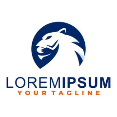 Tiger logo design template