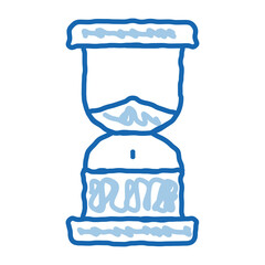 Sand Hourglass doodle icon hand drawn illustration
