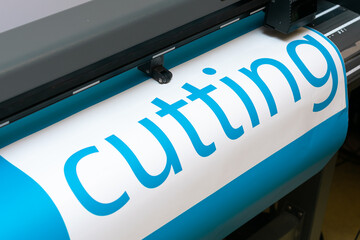 Cutting machine stickers. Cutting plotter