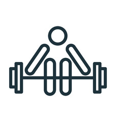 Weightlifter Vector Icon