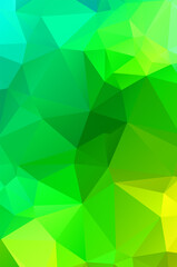 Obraz na płótnie Canvas Abstract green vivid wallpaper mosaic background. Geometric triangle