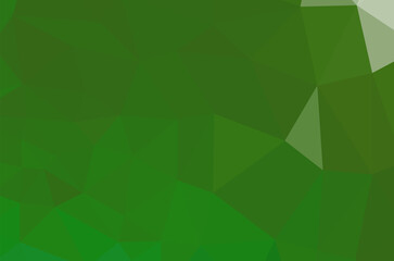 Fototapeta premium Abstract green vivid wallpaper mosaic background. Geometric triangle