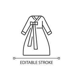 Hanbok linear icon