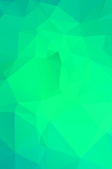 Naklejka premium Abstract green vivid wallpaper mosaic background. Geometric triangle