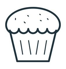 Muffin Vector Icon