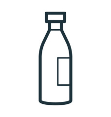 Milk Bottle Vector Icon