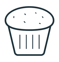 Muffin Vector Icon