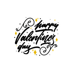 Happy valentine's day lettering