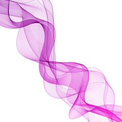 Transparent colored vector wave flow on a white background. Vector abstract background. eps 10
