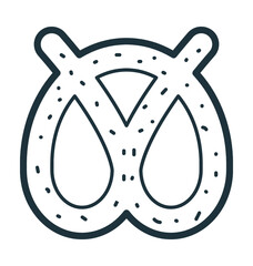 Pretzel Vector Icon