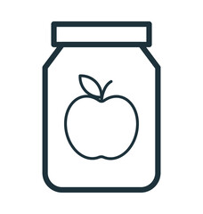 Apple Jam Vector Icon