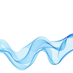Blue vector wave. Isolated lines on a white background. Layout for advertising. eps 10