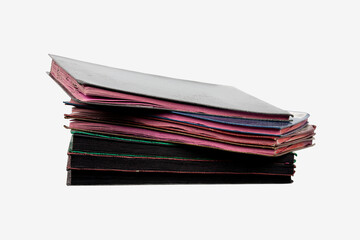 Stack of document file Isolated on White Background.