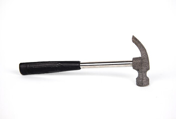 Iron hammer isolated on a white background.