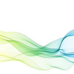 yellow, green, blue lines. Vector wave. Abstract image. eps 10