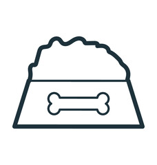 Dog Food Vector Icon