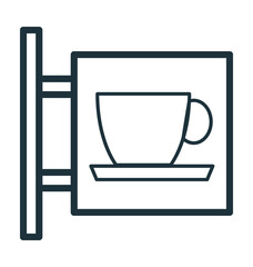Coffeeshop Vector Icon 