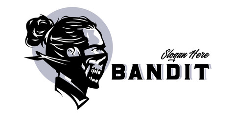 Bandit head logo template