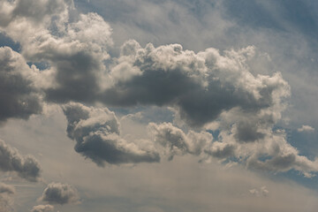 Naklejka na ściany i meble Spectacular clouds in the sky